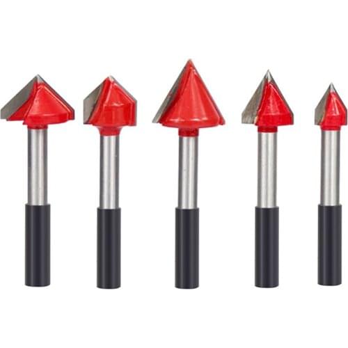 6mm 8mm router bit v shape groove milling cutter carbide engraving bit