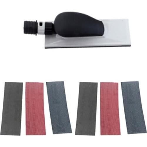 8Inch Sandpaper Block Plastic Dust Removal Sandpaper Holder 80-240 Grit Hook and Loop Sanding Pad for Polishing