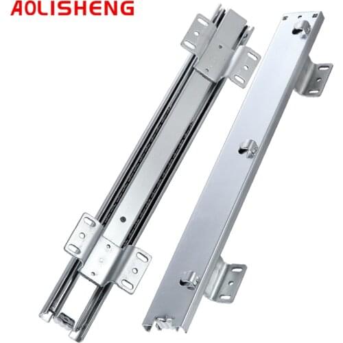 AOLISHENG Drawer slide Cold Rolled Steel Material Galvanized Zinc Cabinet Pull Basket Slide rail