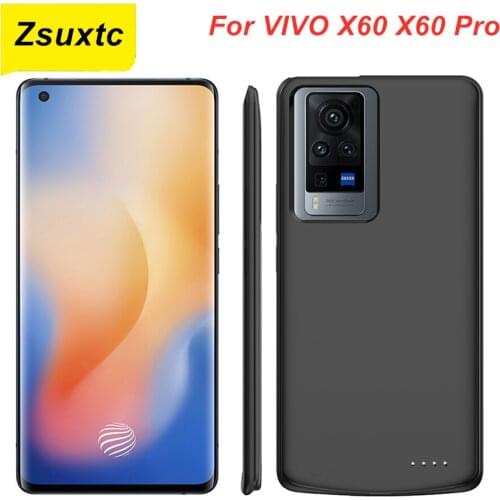 2021 New 6800 Mah For VIVO X60 X60 Pro Battery Case Phone Battery Charger Case Cover X60 Power Bank
