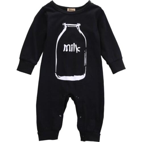 Newborn Infant Kids long sleeve print Romper Baby Boys Girls Cotton Romper Jumpsuit Clothes Outfit