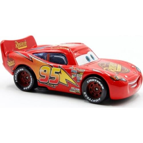 Disney Pixar Cars Diecast No.95 Rust.Eze Lightning McQueen Metal Toys Car For Children 1:55 Loose Brand New In Stock
