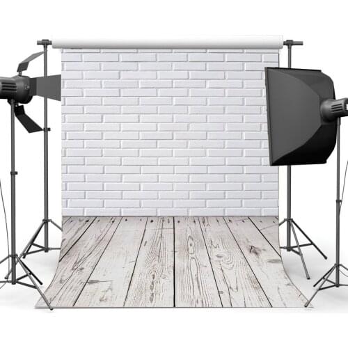 Wood Backdrop Whitewashed Brick Wallpaper Rustic Stripes Wooden Floor Photography Background Happy Birthday Party Decoration
