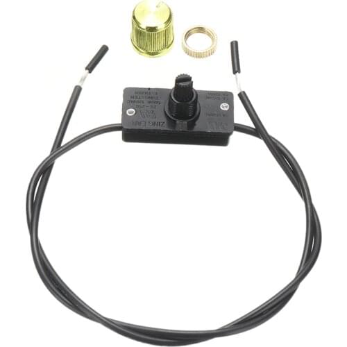 Mayitr Brass Light Dimmer Lamp Rotary Switch 120 Volt 500W Adjustable Light Dimmer Knob Switch For ZE-256 Zing Ear Duable