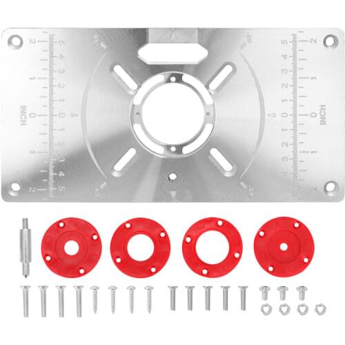 Multifunctional Router Table Insert Plate Woodworking Benches Aluminium Wood Router Trimmer Models Engraving Machine Tools