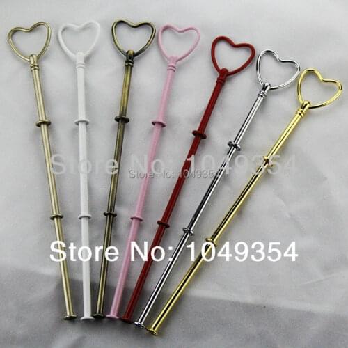 New 3 Tier Cake Stands Plate Fitting mixing different colors Wedding Party Crown Rod