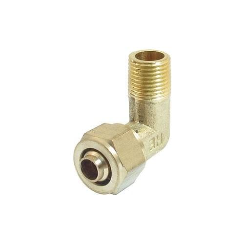 Air Pneumatic 8mm Pipe 1/8" PT Male Thread L Shaped Brass Quick Joint Coupler KLL8-01
