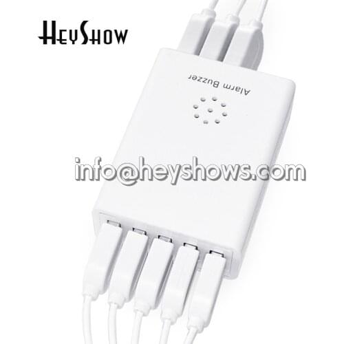 4 6 8 10 Ports Mini Mobile Phone Security Host Display Stand Cellphone Charging Device Anti-Theft Holder With Secure Box Cables