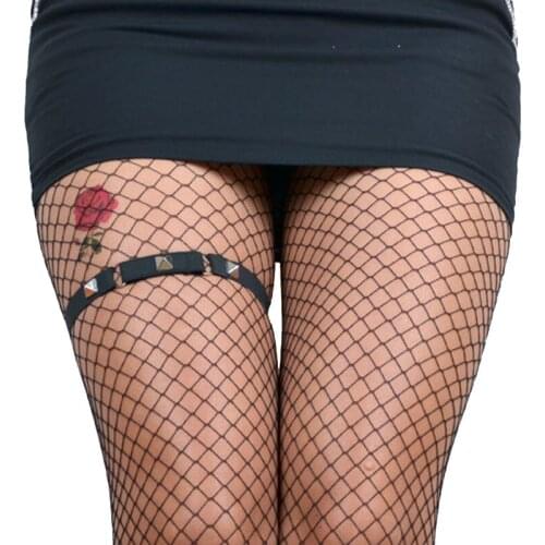 Harajuku Sexy Leg Harness Rivet Garters Stockings Garters Belt Body Harness fetish Wear Goth Harness Belt Garters For Women