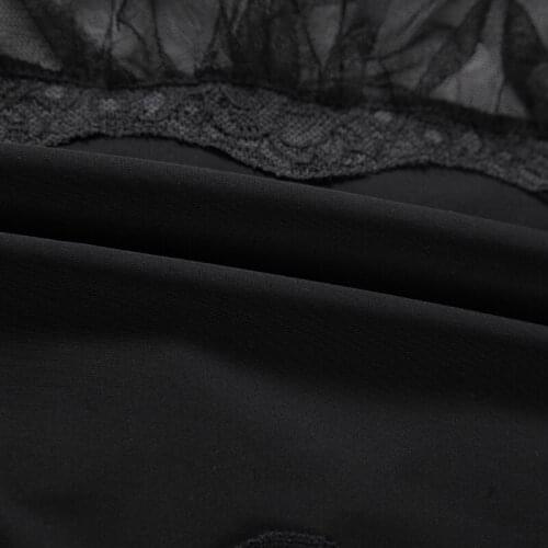 H9ED Adjustable Temptation Pajamas Sexy Side Lace Dress Suspender See Though Back Nightdress Erotic Sleepwear for Womens