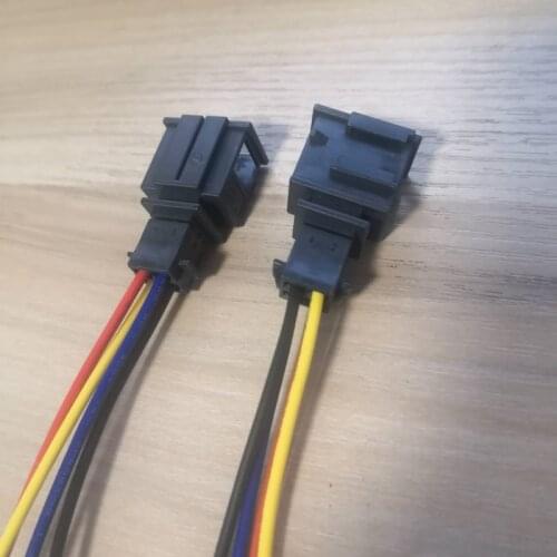 1/5/10/20/50pcs/lot 4 Pin/Way Male Taillight Plug Tail Lamp Connector STECKER Wire Cable Pigtail For AUDI VW SKODA 3B0972732