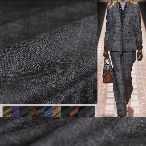 White waxberr Palid Worsted Yarn Dyed Wool Fabrics Garment Materials Autumn Women Suits Jacket Sewing Tailor Cloth Freeshipping