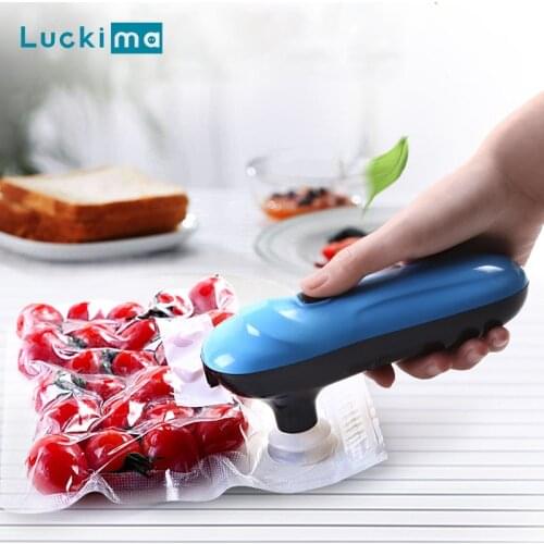 New Arrival Vacuum Pump Electric Auto Sealing Machine Free Gift 5 Food Vegetable Fresh-keeping Vacuum Storage Bags Kitchen Tool