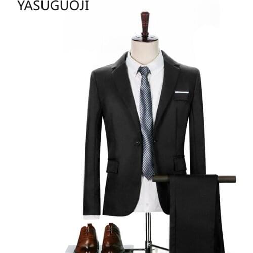 YaSuGuoJi Mens Wedding Suits
