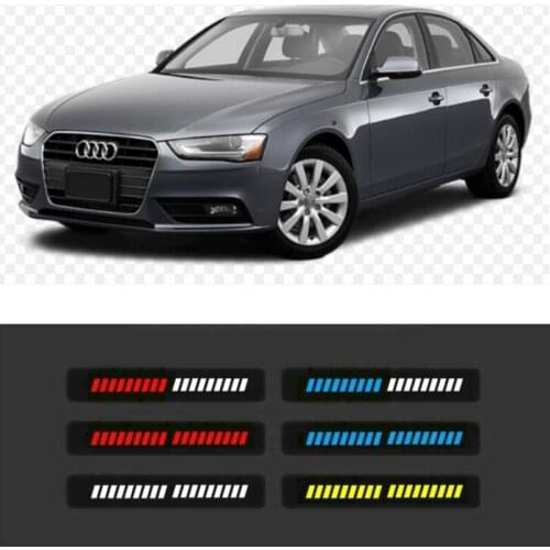 2pc DRL Car Front Grille Decorative Lamp For audi a4 b5 b6 b8 b7 b9 a6 c5 c6 a3 b5 q5 a6 a5