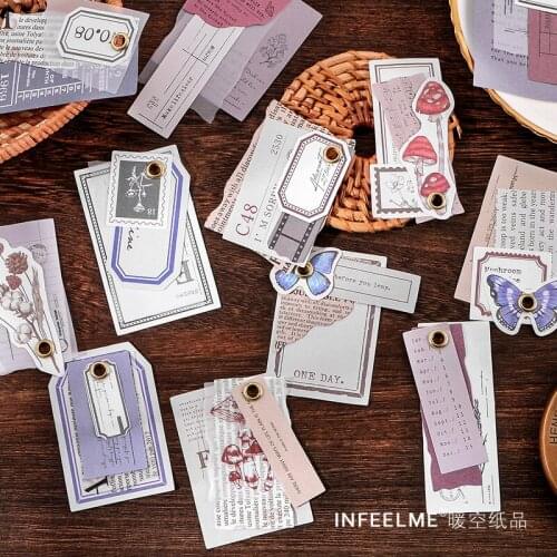 20set/lot Memo Pads Sticky Notes Prologue Junk Journal Paper diary Scrapbooking Stickers Office School stationery Notepad