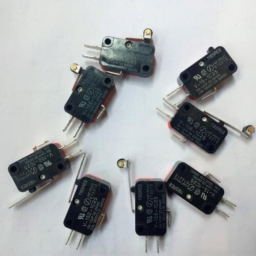 5/10PCS Momentary Micro Limit Switch V-152-1C25/V-155-1C25/V-156-1C25/V-15-1C25 15A The micro switch travel switch