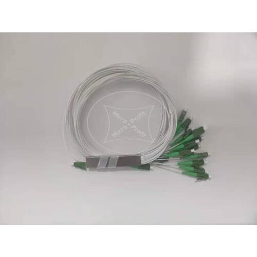 5PCS PLC LC/APC SM 0.9mm G657A1 PVC 1m FTTH Fiber Optic Splitter Mini Steel Tube Type MicroEnclosed Splitter