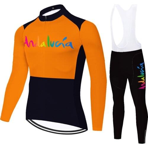 Andalucia Summer Spirng Pantalon Camiseta Masculino Tricota Equipo Mallot Verano Maillot Hombre Ropa Ciclismo Conjunto Ciclismo