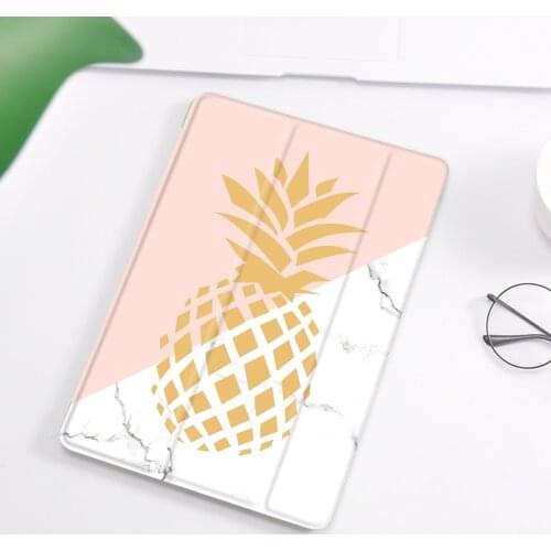 Pineapple Marble for iPad Air 4 10.2 8th Generation Case 7th 6th Pro 11 2020 Tablet Stand Mini 2 4 5 Cover Cartoon 10.5 Air 3