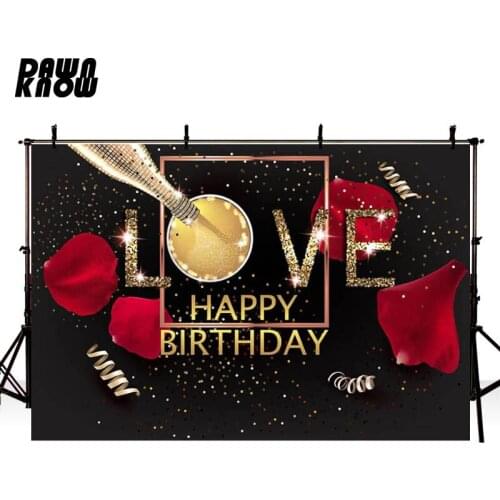 DAWNKNOW Champagne Photography Background For Vogue Birthday Party Photo Shoot Backdrops For Children Customize Personal G441