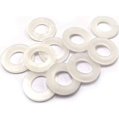 【DX-Market】M3~M20 PVDF Flat Washers ,Nylon Polyvinylidene Fluoride Plastic Washer ,F021