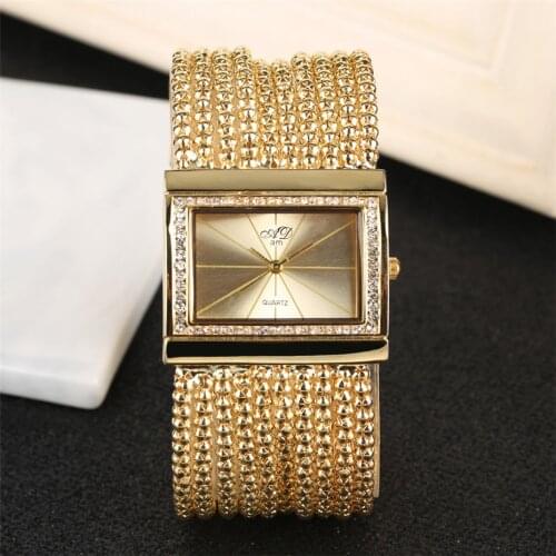 Elegant Womens Watches Quartz Tassel Steel Watch Band Creative Rectangle Lady Wristwatches reloj para mujer New Arrival 2019