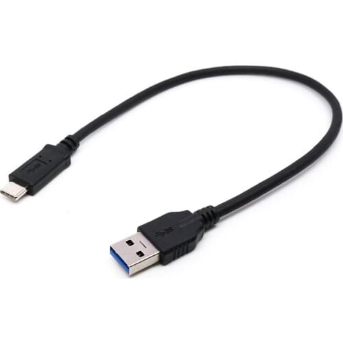 0.3m 1m 2m 3m USB3.1 Type-c male to USB3.0 male data charging cable for mobile phone tablet & hardisk black color