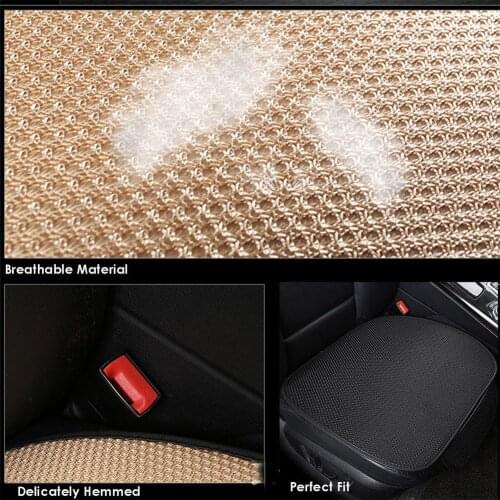 Summer Car Seat Cover Breathable Ice Silk Four Seasons Car Seat Cushion Protector Pad Front Pad suitable for universal cars