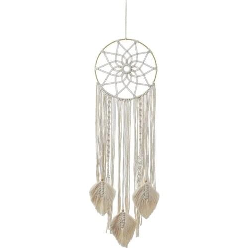 Hot YO-Bohemian Wall Hanging Tapestry Moon Dreamcatcher Wall Decor Boho Woven Tapestries Home Decoration