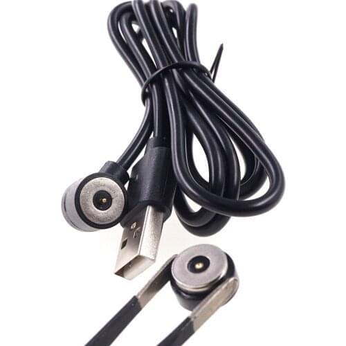 1 set Magnet Spring-Loaded Pogo pin connector to USB A Male Power Charge Cable 1 Meter plus Target Contact female Pin Single