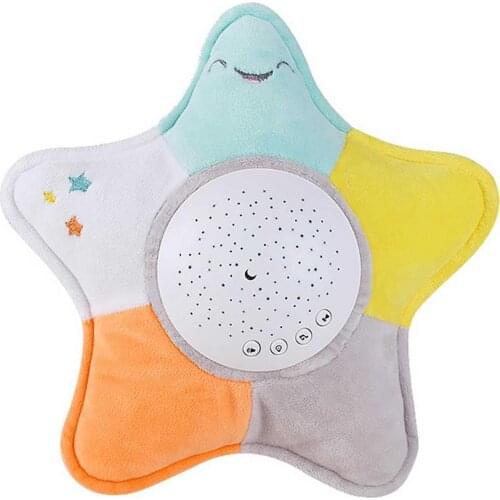 Cute Kids Soft Stuffed Toys Animal Plush Light Toys DIY With Music & Stars Projector Sleep Led Night Lamp Baby Toys