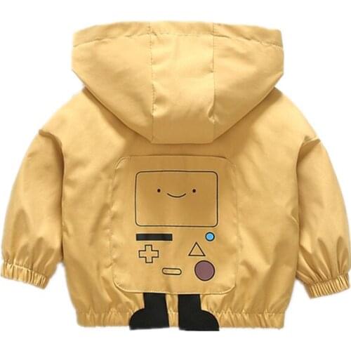 New Spring Autumn Children Fashion Clothes Baby Boys Girls Cartoon Hooded Jacket Kids Infant Clothing Toddler Casual Tracksuit