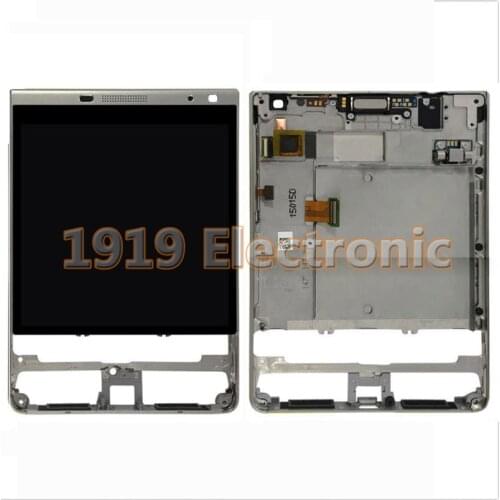 New LCD Screen and Digitizer Assembly with Frame Replacement For BB BlackBerry Passport Silver Edition