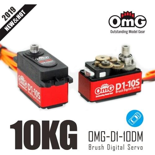 OmG 10KG Brush Digital Servo full metal high voltage digital servo Fit for 1:10 RC car