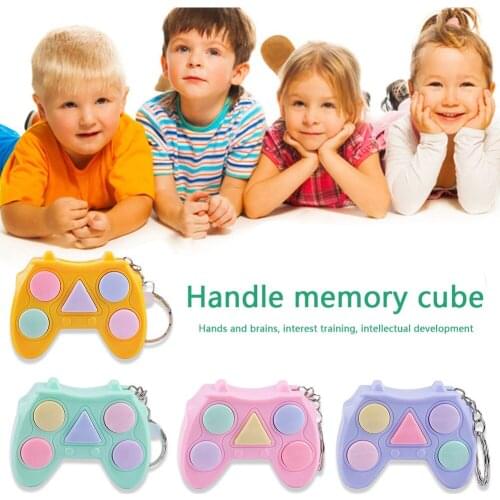Portable Handle Gamepad Shape Toy Fidget Game Machine Memory Training Maze Gadget Keychain Educational Adult Children