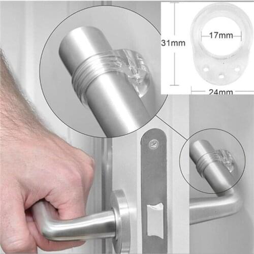 1/5/8pcs/pack Door Stopper Transparent Silica Gel Door Handle Buffer Wall Protection Door Knob Bumper Walls Protective