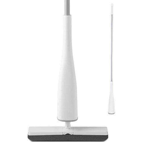 Eyliden Self-Wringing Mop Flat Mop with Replace PVA Sponge Mop Heads Free Hand Washing for Bedroom Floor Clean