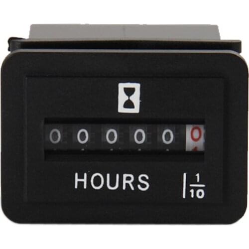 Mechanical Hour Meter for Boat Industry Farm Machinery Generators Kilns Pumps Traffic Cranes Cars Motors Diesel Engine DC 6-50V