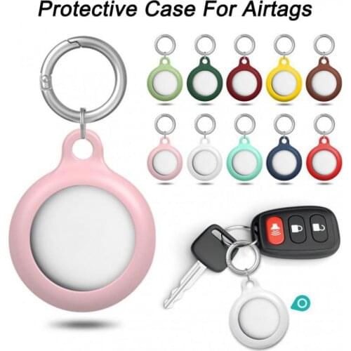 Silicone Protective Case For AirTag Key Finder Anti-Scratch Anti-Lost Protective Cover For Tacker With Keychain Protect Sleeve