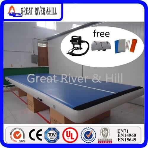 Great river & hill training mats air track good bounce for gymnastics tumbling with shipping and tax 9m x2m x20cm
