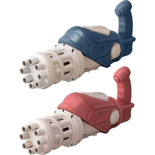 A2UB Outdoor Game for Kids Toddler Electric Outdoor Bubble Maker Gatling Bubble Toy Plenty Bubble Blower Bubble Machine Toy