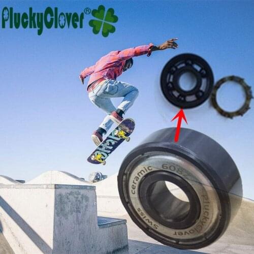 1pc Upgraded 608z Si3n4 Zro2 Ceramic Ball Bearing Abec-11 Fidget Spinner Bearing Skateboard Inline Roller Skates Scooter Bearing