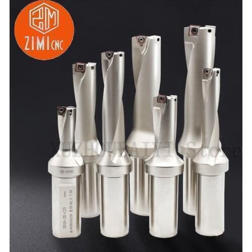 WC type 2D Violent drill Water jet U drill Lathe U drill Fast drilling of machining center Internal cooling drill bit