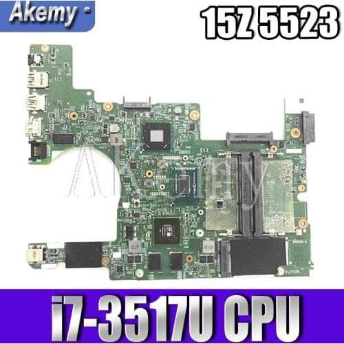 High quality GNR2R For DELL Inspiron 5523 Laptop Motherboard CN-0GNR2R SR0N6 I7-3517U DDR3L N13P-GV2-S-A2 Fully Tested