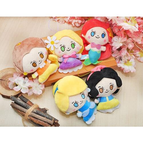 High Quality Cartoon Princess Series stuffed Dolls Snow White Rapunzel Belle Soft Stuffed Plush Animal Toy For Kids Gift