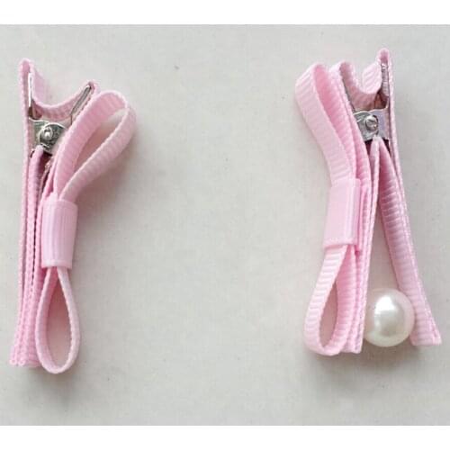 Hair Bows Clips Accessories for Kids Girls Women Tiny Mini bowknot all cover Ribbon Alligator clip Hairpin Headwear 10pcs FJ3213