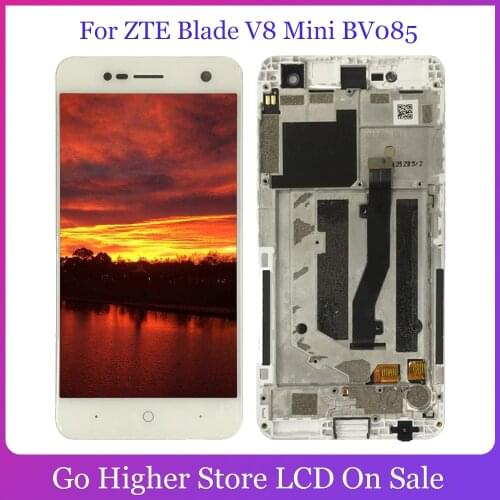 Lcd For ZTE Blade V8 Mini BV085 LCD Display Touch Screen Digitizer Glass Assembly With Frame + Free Tools