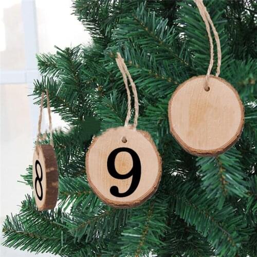 1-10 Wooden Numbers A Set Rustic Hanging Ornament Figure Card Table Number Digital Seat Decor Wedding Party Supplies