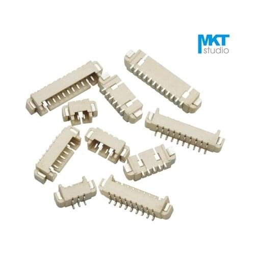 100Pcs Horizontal SMD 1.25mm Pitch Male Box Header Wafer Sample 2P 3P 4P 5P 6P 7P 8P 9P 10P 11P 12P